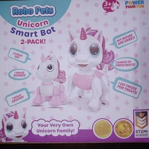 Robo Pets Unicorn Smart Bot 2-Pack - Pink and White